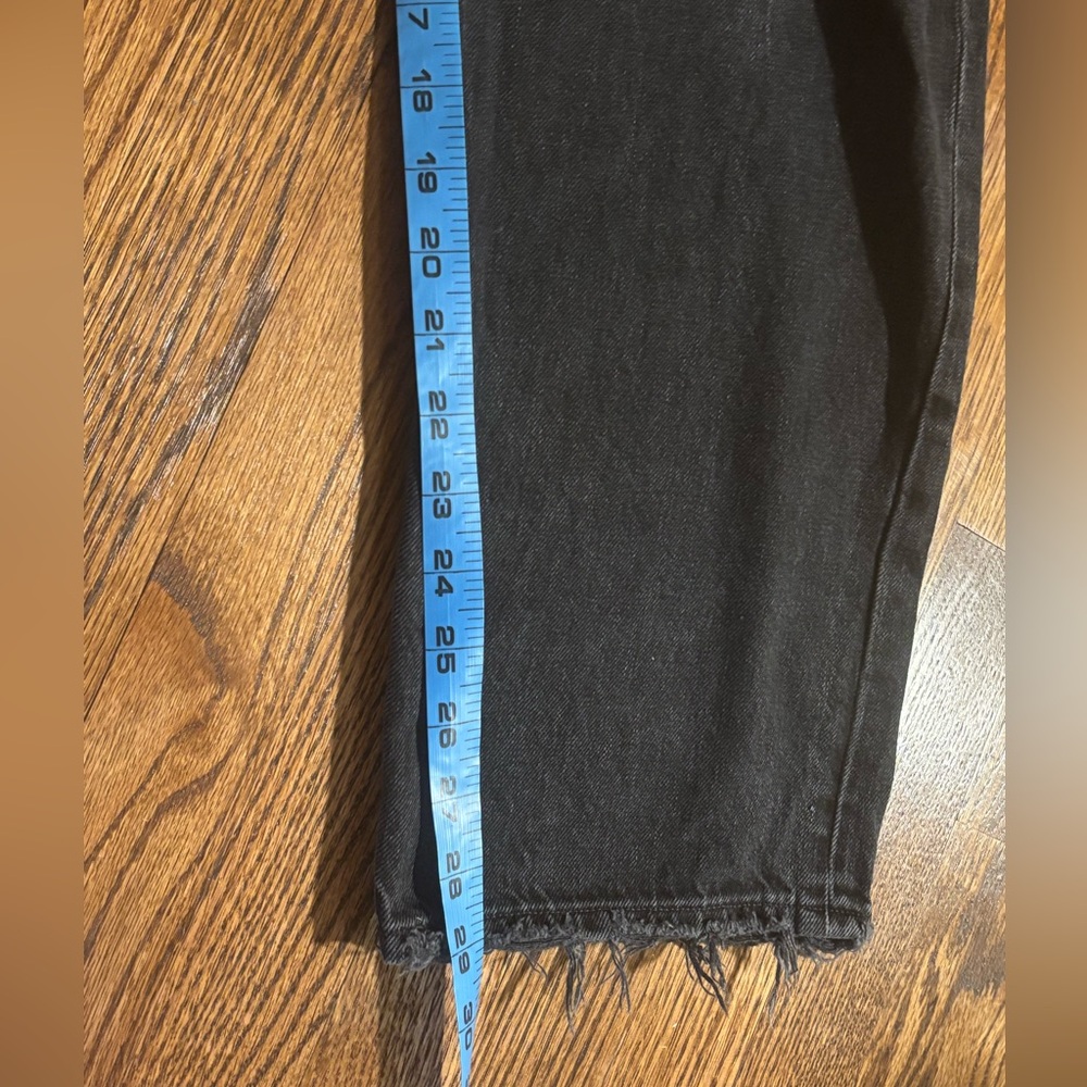 AGOLDE | 90's Mid Rise Straight Tar Black Jeans‎ A069E-1157 Button Fly Sz 32 - Picture 12 of 12